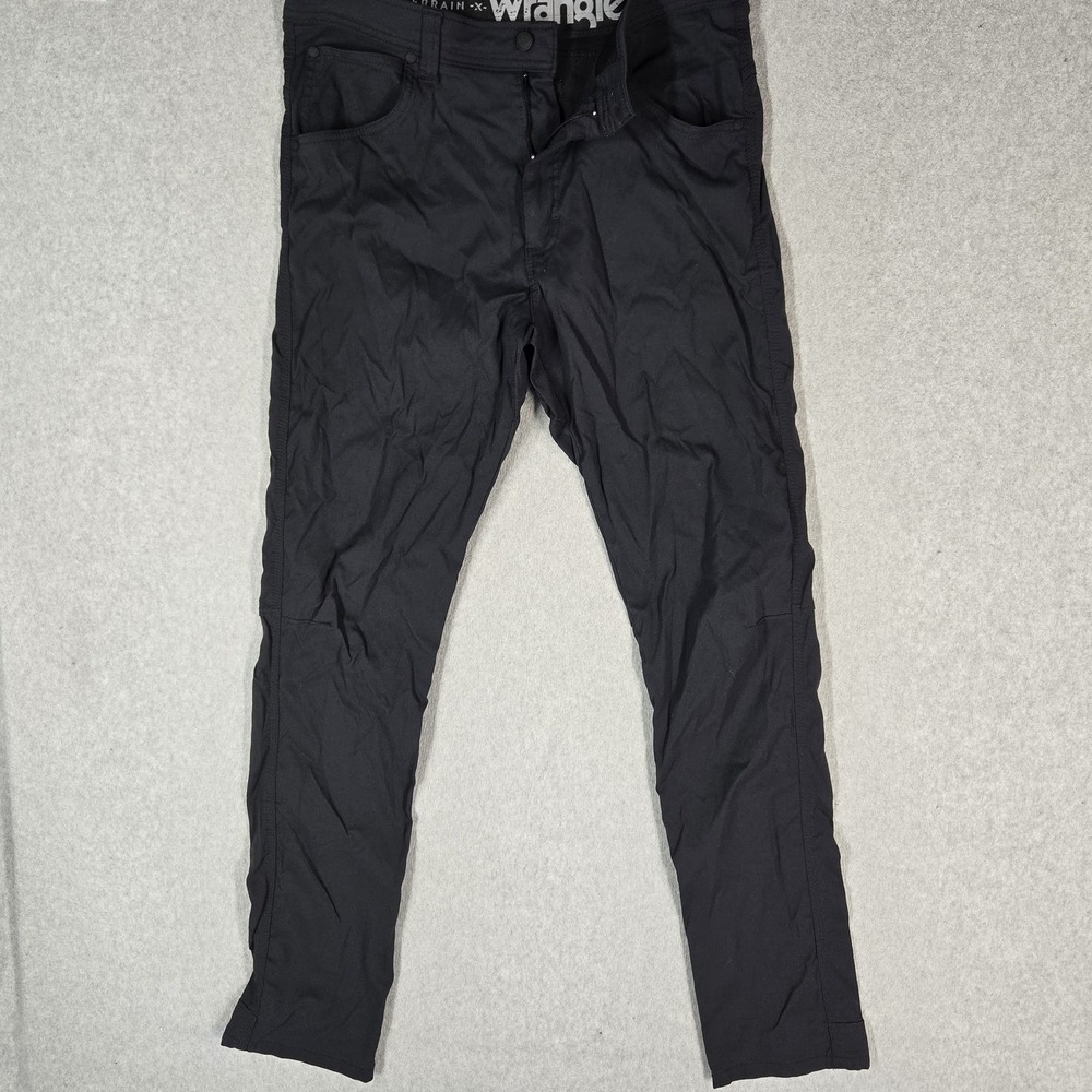 Wrangler ATG Men Activewear Pants 34X34 Black Nylon All Terrain Gear Utility